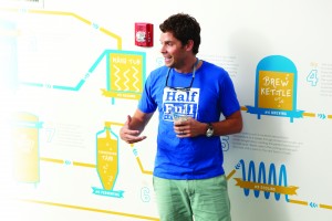 Conor Horrigan opens up "Rare Beer Night" at Half Full Brewery.