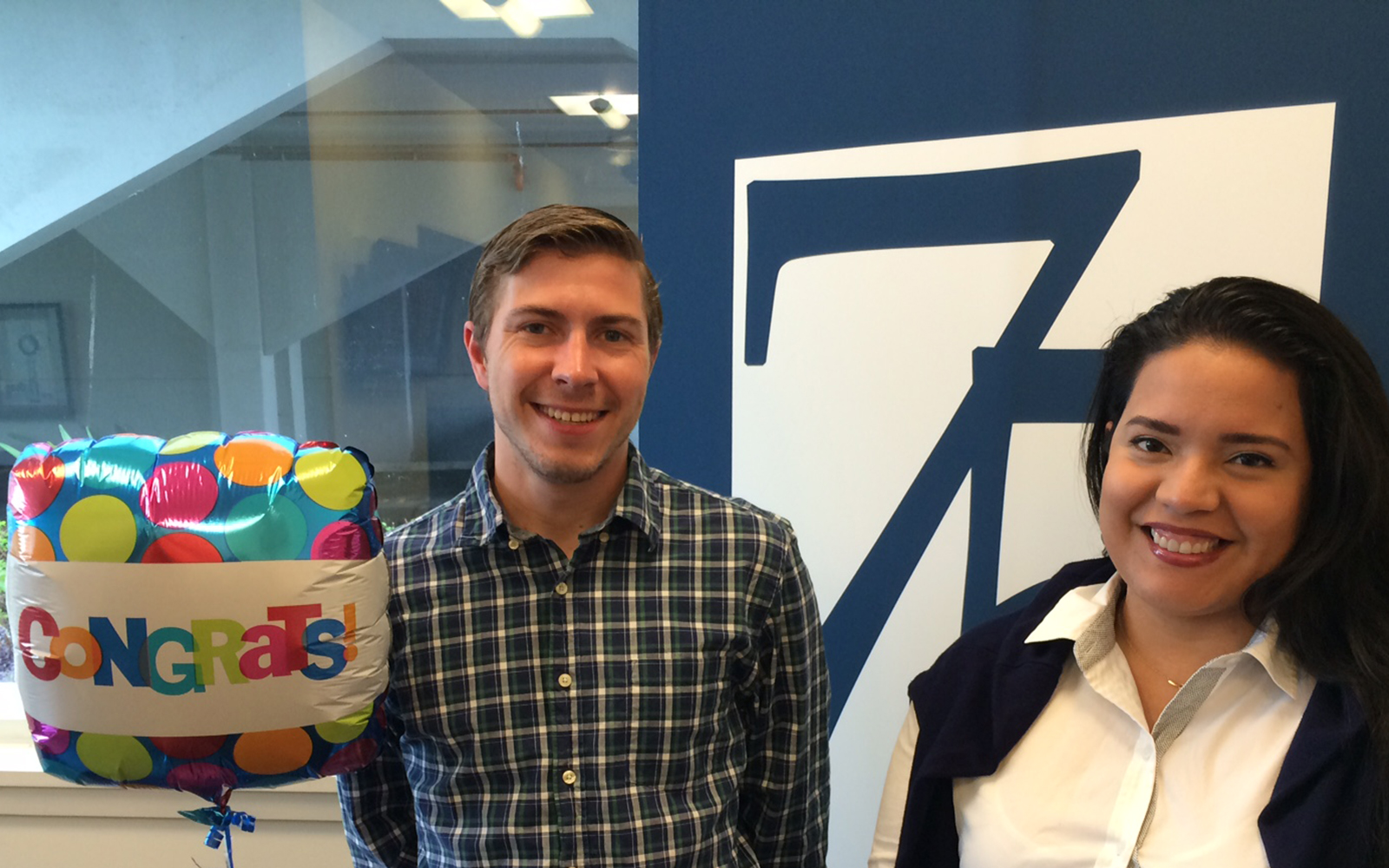 Andrew Olsen and Stefanie Martillo-Rodas are the first in a rapidly growing movement of students interested in Digital Marketing. (Kevin McEvoy/UConn School of Business)