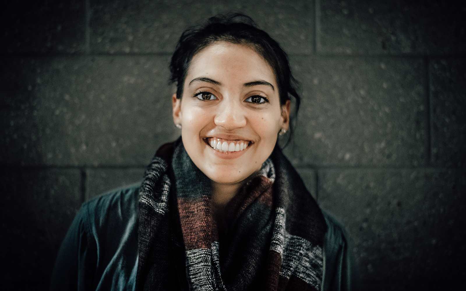 Linda Mejia, a senior business management student, wants to create a more sophisticated travel website than what exists today. (Devin Basdekian/UConn School of Business)