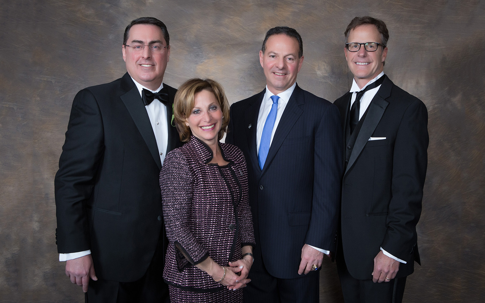 2017 Inductees to the UConn School of Business Hall of Fame: George Aylward '88, Shari G. Cantor '81, John P. Malfettone '77, and John R. Fodor '85 (Thomas Hurlbut Photography)