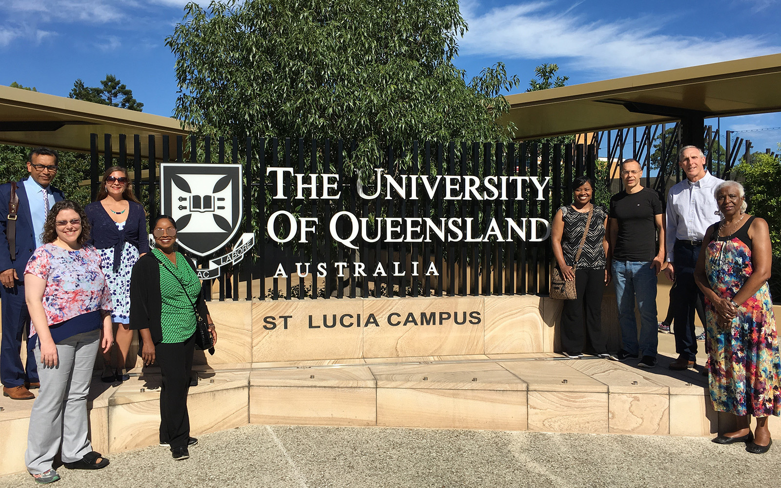 Participants in UConn CIBER's sustainable business program, at the University of Queensland St. Lucia Campus. (Michele Metcalf/UConn School of Business)