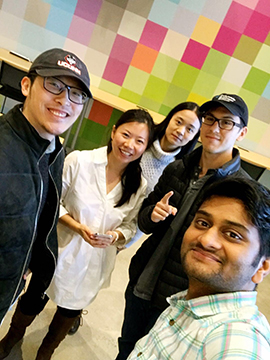 DiaSens team, four of us are from MSBAPM Program (Guanwei Tao/UConn School of Business)