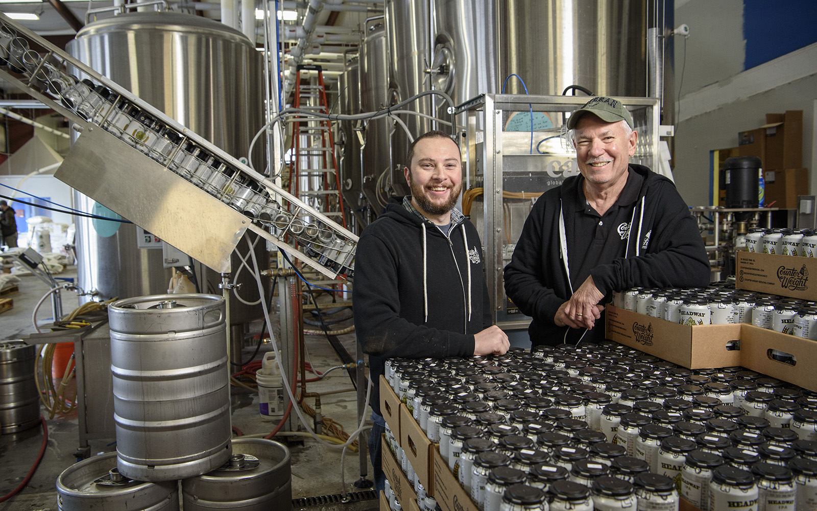 The Pastyrnaks of Counter Weight Brewing Co., just one of 1,284 businesses the CTSBDC helped in 2017 alone. (Connecticut Small Business Development Center)