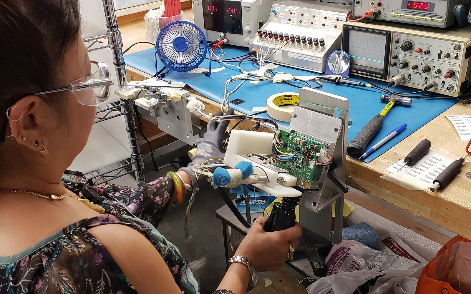 An electrohydraulic controller being created at OEM Controls in Shelton, Conn. (Sulin Ba/UConn School of Business)