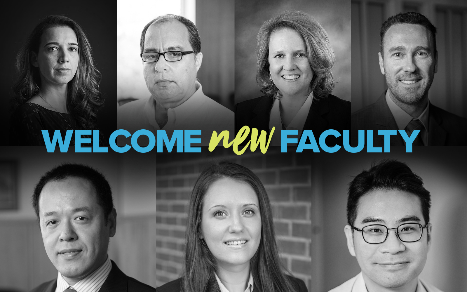 Top row, from left: Alina Lerman, Alexander Amati, Heidi Bailey, Stephen Brown. Bottom row, from left: Wei Chen, Redona Methasani ’18 Ph.D., Jo (Kyoungjo) Oh.