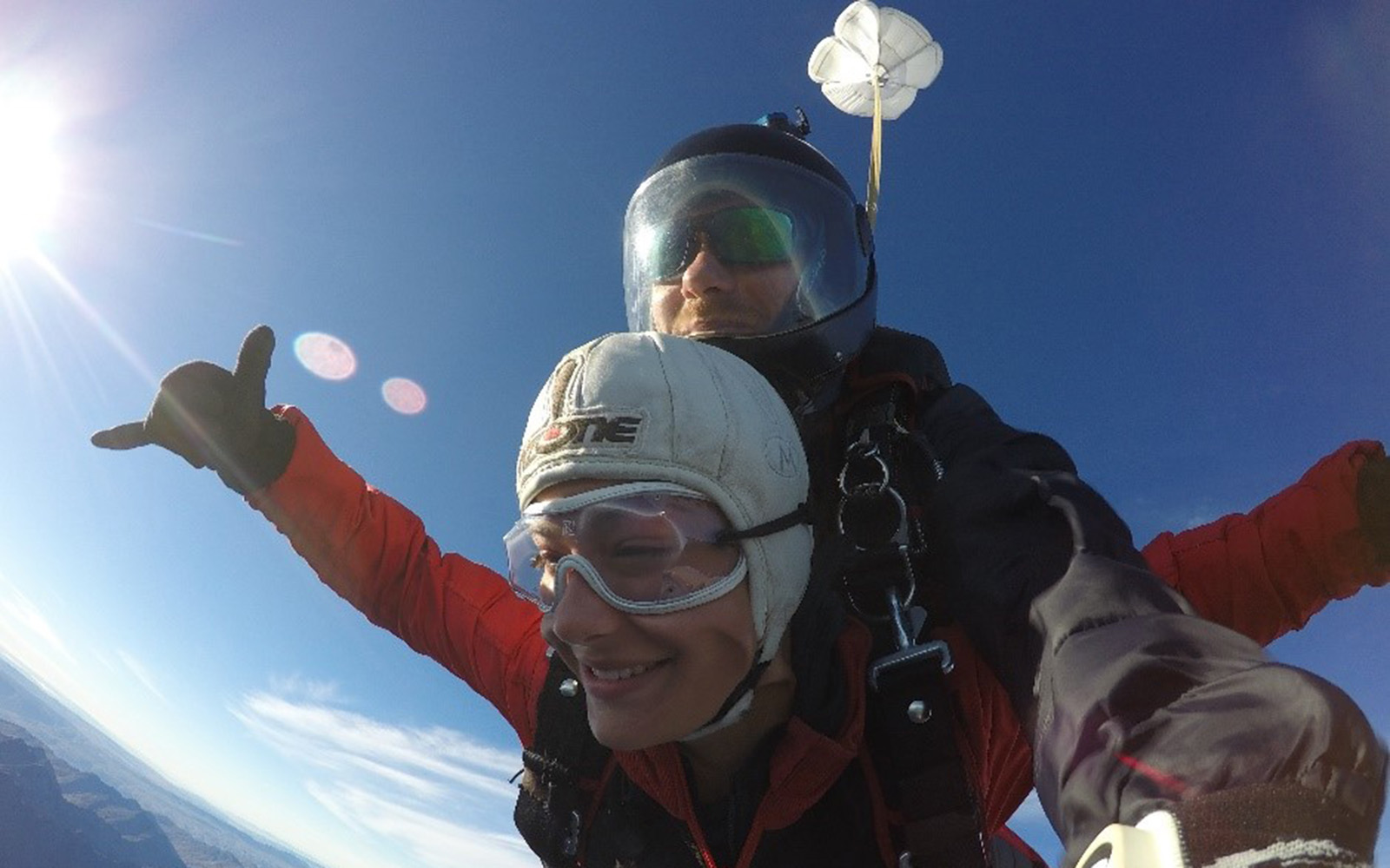 Skydiving at 15,000 feet