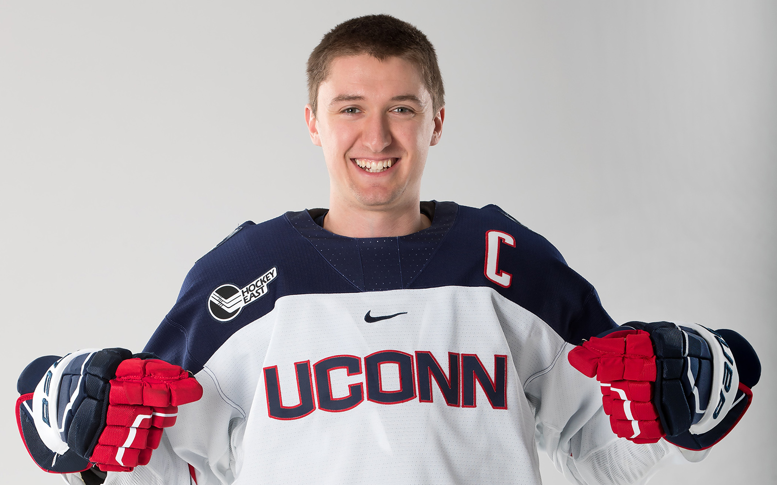Ben Freeman, UConn men's hockey co-captain. (Photo courtesy of UConn Athletics)
