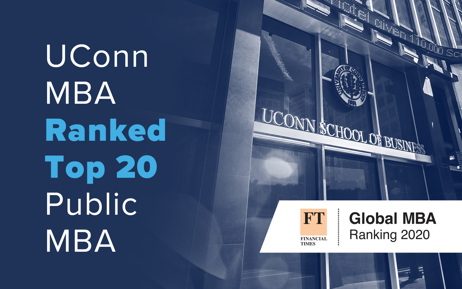 UConn MBA Program Ranked Among Public Top 20 School of Business