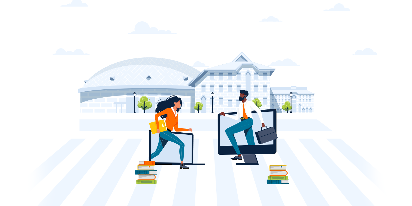 UConn School of Business Dean's Report 2021 Facts and Figures Illustration