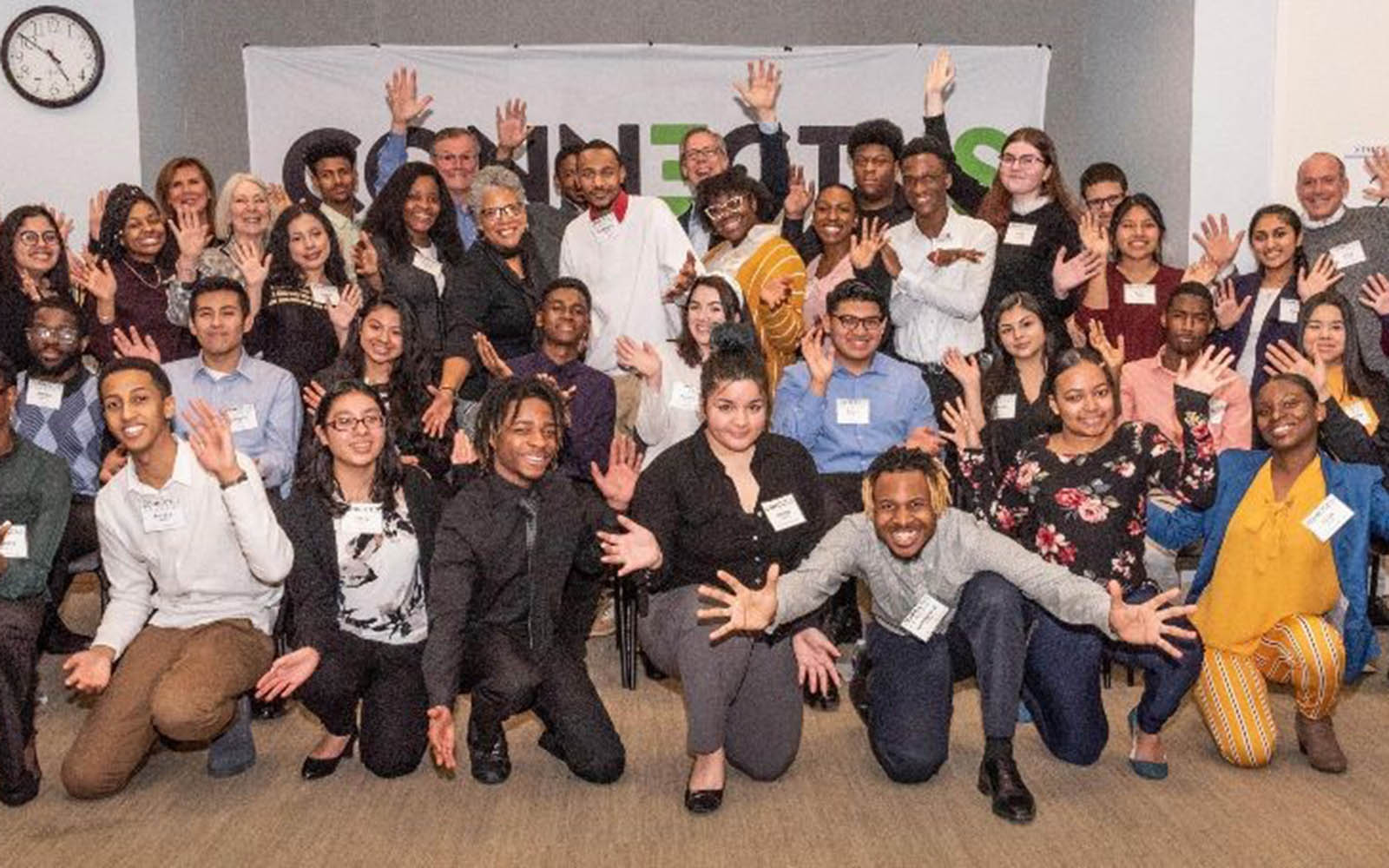 Group of volunteers and participants in Connect-Us, based in Bridgeport. UConn is hosting an alumni case competition to benefit the non-profit (Contributed Photo)
