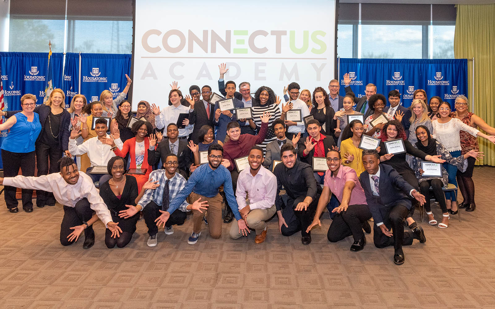 Group photo of the Connect-Us Academy Graduation.