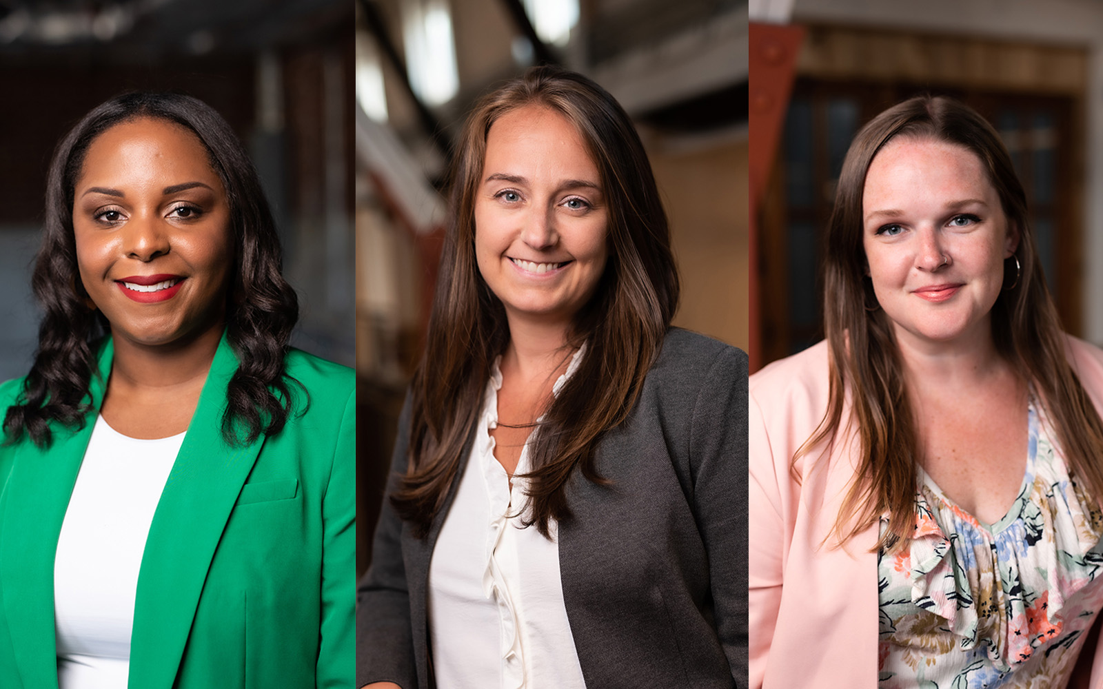 Left to Right, Tammy Hendricks ’19 EMBA, Lindsay Castonguay Hany ’08 MBA, and Katherine Donovan ’09 have been named as honoreed for HBJ's 40 Under Forty 2022 Class. (Contributed Photos)